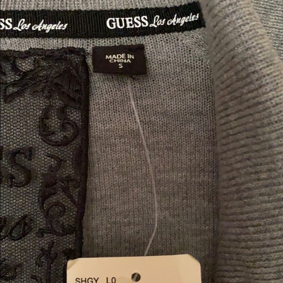 NWT guess jeans gray cardigan size: S - Picture 6 of 12